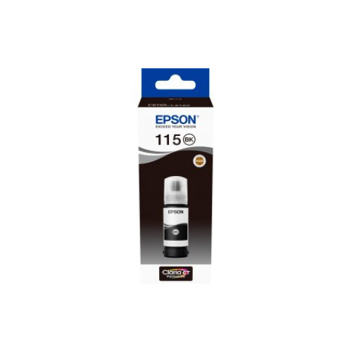 Контейнер с черными пигментными чернилами Epson C13T07C14A, I/C (b) L8160/L8180, черный
