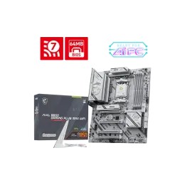 Материнская плата MSI MAG B850 GAMING PLUS MAX WIFI AM5 B850 4xDDR5 4xSATA RAID 3xM.2 1xDP 2xUSBType-C 4xUSB2.0 2xUSBType-A 4xPCI-Ex16 ATX Белая