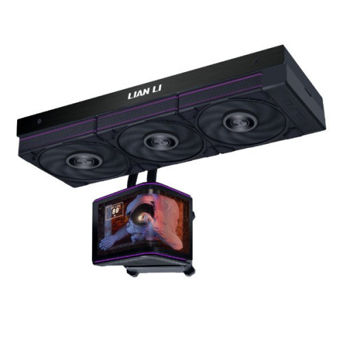Водяное охлаждение для CPU Lian Li Hydroshift II OLED Curved 360P28 3x120 Black G89.GHS2OLDC36PB.00