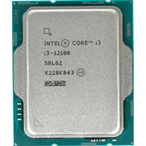 Процессор Intel Core i3-12100 Base 3,3GHz(EC), Performance 4,3GHz(PC), Max Turbo 4,3GHz, Cache 12Mb, 4/8 Adler Lake, UHD-графика Intel® 730, Base TDP 60W, Turbo TDP 89W, FCLGA1700 w/o cooler, OEM, CM8071504651012