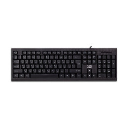 Клавиатура, XG, XK-100UB, Ультратонкая, USB, Кол-во стандартных клавиш 104, Анг/Рус/Каз, Чёрный