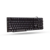 Клавиатура, XG, XK-200UB, USB, Кол-во стандартных клавиш 104, Размер: 439.2 x 141.5 x 25.5 мм., Длина кабеля 1,45 метра, Анг/Рус/Каз, Чёрная