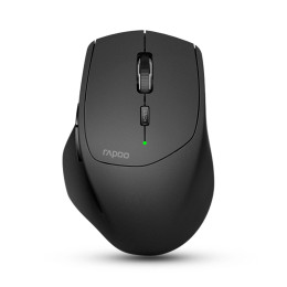 Компьютерная мышь, Rapoo, MT550L, 1600dpi, Bluetooth 3.0/4.0, Беспроводной 2.4 ГГц, Эффективная дистанция 10 м., Батарейки в комплекте, 2 x AA, 7 х 10 х 4 см, Черный