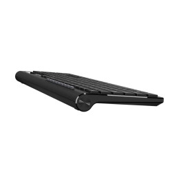 Клавиатура, Genius, Slimstar 7230, Ультратонкая, Беспроводная 2.4ГГц, Кол-во стандартных клавиш 104, Батарейки в комплекте, Размер: 449*161,8*24,9 мм., Анг/Рус, Защита от случайного пролива воды/кофе, Чёрный