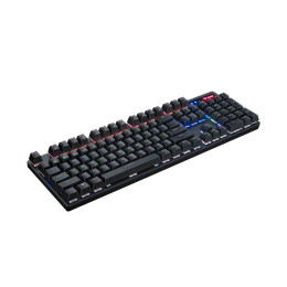 Клавиатура, Rapoo, V500PRO-87, Игровая, USB, Кол-во стандартных клавиш 87, RGB, Алюминий, Анг/Рус, Водонепроницаемый корпус, Черный