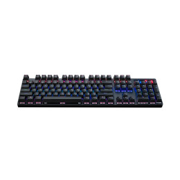Клавиатура, Rapoo, V500PRO-87, Игровая, USB, Кол-во стандартных клавиш 87, RGB, Алюминий, Анг/Рус, Водонепроницаемый корпус, Черный