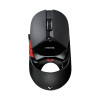 Компьютерная мышь, Rapoo, VT960S, Игровая, Оптическая, Комбинированная, USB/Беспроводная, Встроенный аккумулятор, 2.4GHz, 16000dpi, LED подсветка, Тканевая оплетка кабеля, Металлический корпус, Черный