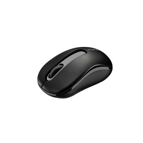 Компьютерная мышь, Rapoo, M-10 Plus, 3D, Оптическая, 1000dpi, Беспроводной 2.4 ГГц, Нано-ресивер, Эффективная дистанция 10 м., Батарейки в комплекте, Размер: 106,2*59,4*42,8 мм., Чёрный