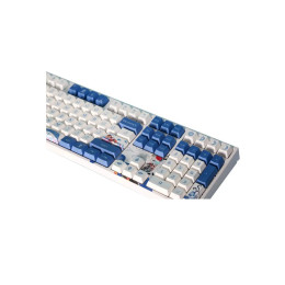 Клавиатура, Varmilo, Lovebirds-I VEA108, A26A002D3A0A06A003, Cherry MX Brown, 108 клавиш, Механическая, Подсветка - Белая, Hot-Swap - Нет, Проводная, Type-C, 505*215*65 мм, Англ/Рус, Голубой