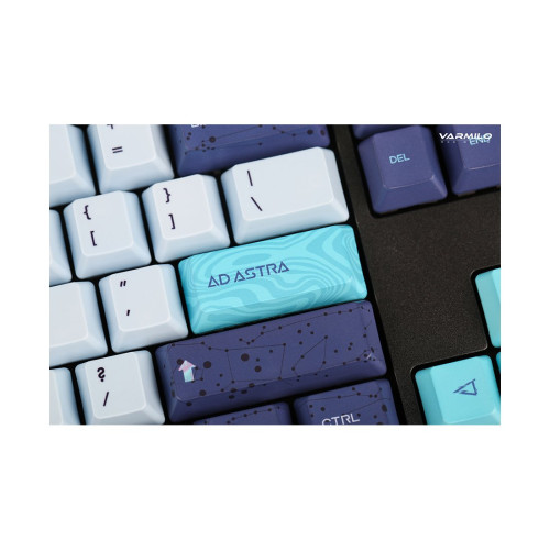 Клавиатура, Varmilo, Aurora VEA108, A26A060D4A3A06A048, Cherry MX Red, 108 клавиш, Механическая, Подсветка - Белая, Hot Swap - Нет, Проводная, Type-C, 505*215*65мм, Англ/Рус, Черный