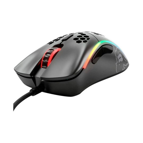 Компьютерная мышь, Glorious, Model D, GD-BLACK, Игровая, Оптическая, Проводная, Pixart PMW-3360 Sensor, 12000 DPI, 250+ IPS, 50G, 1000 Hz, RGB, 6 кнопок, Длина провода 2м, Матовый черный