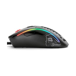 Компьютерная мышь, Glorious, Model D, GD-BLACK, Игровая, Оптическая, Проводная, Pixart PMW-3360 Sensor, 12000 DPI, 250+ IPS, 50G, 1000 Hz, RGB, 6 кнопок, Длина провода 2м, Матовый черный