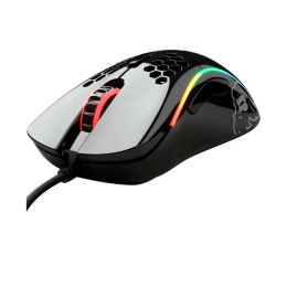 Компьютерная мышь, Glorious, Model D-, GLO-MS-DM-GB, Игровая, Оптическая, Проводная, Pixart PMW-3360 Sensor, 12000 DPI, 250+ IPS, 50G, 1000 Hz, RGB, 6 кнопок, Длина провода 2м, Глянцевый черный