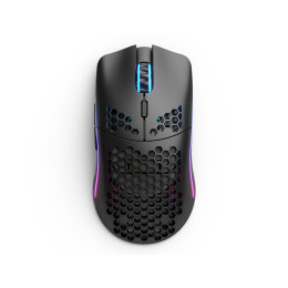 Компьютерная мышь, Glorious, Model O Wireless, GLO-MS-OW-MB, Игровая, Оптическая, Беспроводная, Glorious BAMF Sensor, 19000 DPI, 400 IPS, 50G, 1000 Hz, RGB, 6 кнопок, Длина провода 2м, Матовый черный