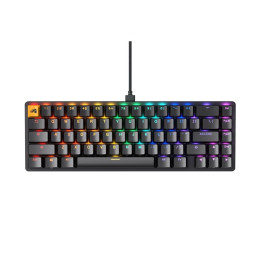 Клавиатура, Glorious, GMMK2 Compact, GLO-GMMK2-65-FOX-B, Игровая, Механические переключатели, Glorious Fox Linear Switches, RGB подсветка, Черный