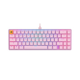 Клавиатура, Glorious, GMMK2 Compact, GLO-GMMK2-65-FOX-P, Игровая, Механические переключатели, Glorious Fox Linear Switches, RGB подсветка, Розовый