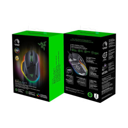 Компьютерная мышь, Razer, Basilisk V3, RZ01-04000100-R3M1, Игровая для FPS игр, Оптическая 26 000dpi (сенсор 5G), 10+1 программируемых кнопок, Прорезиненные боковые вставки, Подсветка 16.8 млн цветов, Проводная, 130*60*42,5, USB, Черный