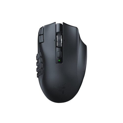 Компьютерная мышь, Razer, Naga V2 HyperSpeed, RZ01-03600100-R3G1, Игровая для MOBA и MMO игр, Оптическая 16000dpi (сенсор 5G), 3 сменные боковые панели с конфигурациями на 2, 6 и 12 кнопок(19 + 1) программируемые кнопки (с 12-кнопочной панелью), Подсветка