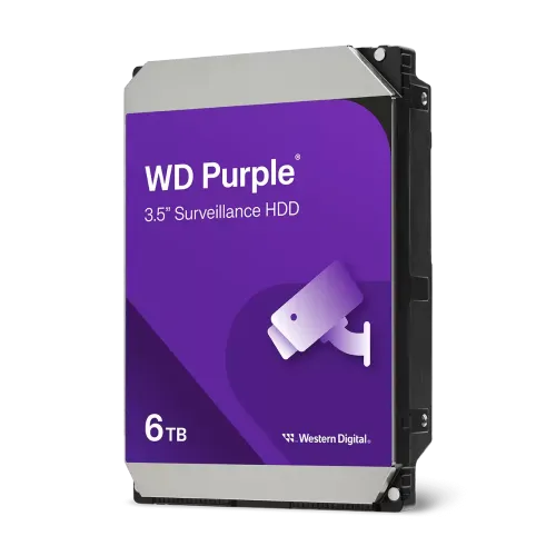 Жесткий диск для видеонаблюдения HDD 6Tb Western Digital Purple SATA 6Gb/s 256Mb 3,5" WD64PURZ