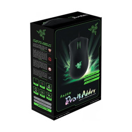 Компьютерная мышь, Razer, DeathAdder Essential (2021), RZ01-03850100-R3M1, Игровая, Оптическая, 6400 DPI, 220 IPS, 5 Кнопок, Проводная, USB, 96 г, Чёрный