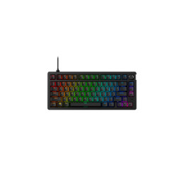 Клавиатура, HyperX, 7G7A4AA#ACB, Alloy Rise 75, Игровая, Механическая, HyperX Red switch, USB, Подсветка RGB, Размер: 311*142*49 мм., Анг/Рус, Черный