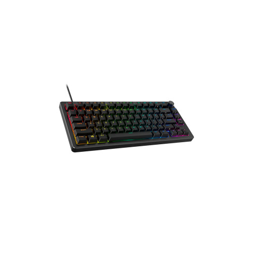 Клавиатура, HyperX, 7G7A4AA#ACB, Alloy Rise 75, Игровая, Механическая, HyperX Red switch, USB, Подсветка RGB, Размер: 311*142*49 мм., Анг/Рус, Черный