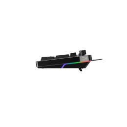 Клавиатура, HyperX, 7G7A3AA#ACB, Alloy Rise, Игровая, Механическая, HyperX Red switch, USB, Подсветка RGB, Размер: 455*142*49 мм., Анг/Рус, Чёрный