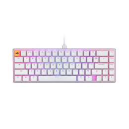 Клавиатура, Glorious, GMMK2 Compact, GLO-GMMK2-65-FOX-W, Игровая, Механические переключатели, Glorious Fox Linear Switches, RGB подсветка, Белый