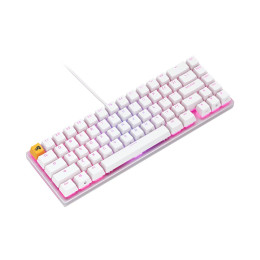 Клавиатура, Glorious, GMMK2 Compact, GLO-GMMK2-65-FOX-W, Игровая, Механические переключатели, Glorious Fox Linear Switches, RGB подсветка, Белый