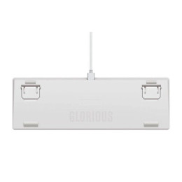 Клавиатура, Glorious, GMMK2 Compact, GLO-GMMK2-65-FOX-W, Игровая, Механические переключатели, Glorious Fox Linear Switches, RGB подсветка, Белый