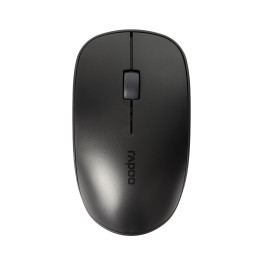 Компьютерная мышь, Rapoo, M200 Silent, Оптическая, 1300dpi, Беспроводной, 2.4 Ггц., Bluetooth 3.0/4.0, Эффективная дистанция 10 м., 1*АА, Батарейки в комплекте, Черный