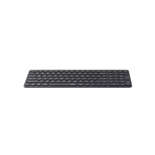 Клавиатура, Rapoo, E9310M, Ультра-тонкая, Беспроводная 2.4ГГц, Bluetooth3.0, Bluetooth 4.0, Кол-во стандартных клавиш 104, Батарейки в комплекте, Анг/Рус, Алюминий, Серый