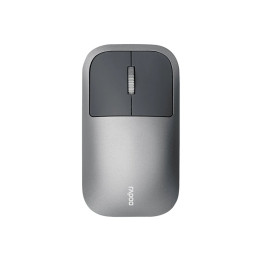 Компьютерная мышь, Rapoo, M700 Silent, Оптическая, 1300 dpi, Беспроводной, 2.4 Ггц., Bluetooth 3.0/ 5.0, Эффективная дистанция 10 м., Литиевая встроенная батарея, Серый