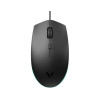 Компьютерная мышь, Rapoo, V11S, Игровая, Оптическая, Проводная, 800/1200/1600 dpi, Длина кабеля 1,5 метра, LED подсветка, Чёрный