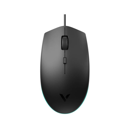 Компьютерная мышь, Rapoo, V11S, Игровая, Оптическая, Проводная, 800/1200/1600 dpi, Длина кабеля 1,5 метра, LED подсветка, Чёрный