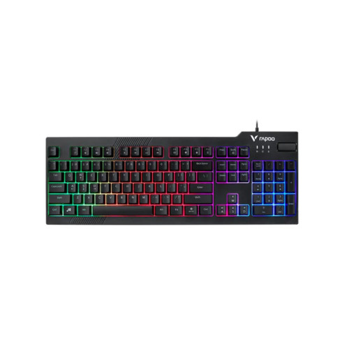 Клавиатура, Rapoo, V50S, Игровая, USB, Кол-во стандартных клавиш 104, Длина кабеля 1,8 метра, Анг/Рус/Каз, LED, 440*163*40, Чёрный