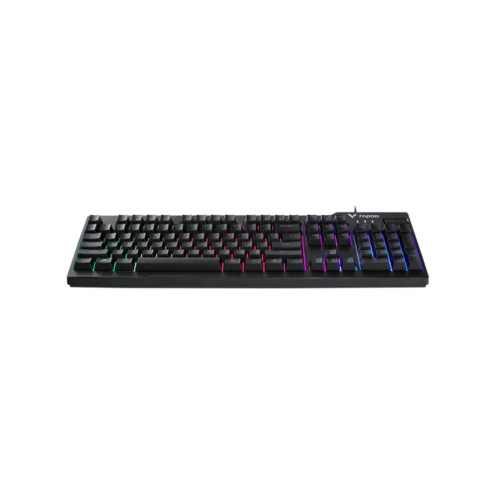 Клавиатура, Rapoo, V50S, Игровая, USB, Кол-во стандартных клавиш 104, Длина кабеля 1,8 метра, Анг/Рус/Каз, LED, 440*163*40, Чёрный