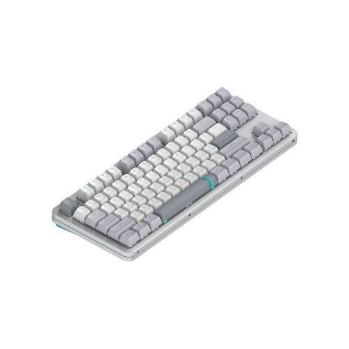 Клавиатура, Dark Project, DPKB_DAYLIGHT_87_ANSI_UA, ALU87A Daylight, Игровая, Механическая, TKL, g3ms Zircon switches, USB, Подсветка RGB, Размер: 362 x 136 x 42 мм., Анг/Рус, Серый