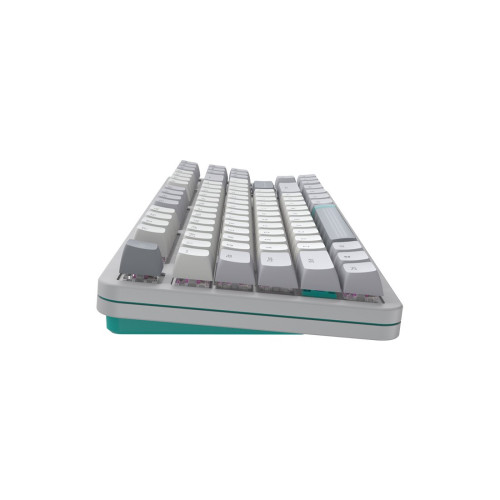 Клавиатура, Dark Project, DPKB_DAYLIGHT_87_ANSI_UA, ALU87A Daylight, Игровая, Механическая, TKL, g3ms Zircon switches, USB, Подсветка RGB, Размер: 362 x 136 x 42 мм., Анг/Рус, Серый