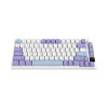 Клавиатура, Ajazz, AK820/PRO/Gift/PWB, AK820 PRO, Игровая, Механическая, 75%, Gift Switches, USB, 2,4 ГГц, Bluetooth, Подсветка RGB, Размер: 327 x 136 x 40 мм., Анг/Рус, Белый