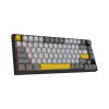 Клавиатура, Ajazz, AK820/PRO/Gift/BGY, AK820 Pro, Игровая, Механическая, 75%, Gift Switches, USB, 2,4 ГГц, Bluetooth, Подсветка RGB, Анг/Рус, Черный