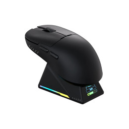 Компьютерная мышь, Ajazz, AJ159/APEX/Black, AJ159 APEX, Оптическая, Сенсор Ajazz PAW3950APEX, до 42000dpi, 5 кнопок, Беспроводная, USB, 2,4 ГГц, Bluetooth, Чёрный