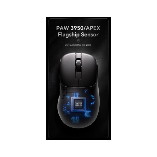Компьютерная мышь, Ajazz, AJ179/PRO/Black, AJ179 PRO, Оптическая, Сенсор PixArt PAW3395, до 26000 DPI, Беспроводная, USB, 2,4 ГГц, Bluetooth, Чёрный