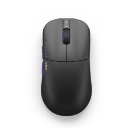Компьютерная мышь, Dark Project, DPP_Novus_PRO_BB, Novus Pro, Игровая, Оптическая, 26000dpi, 650 IPS, 6 кнопок, Беспроводная, USB, 2,4 ГГц, Чёрно-Фиолетовый