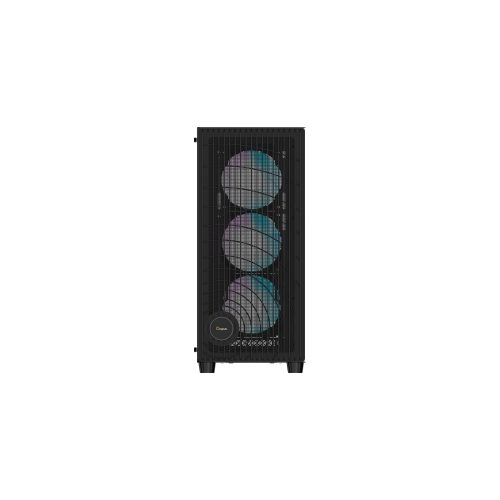 Корпус Ocypus Gamma C70 BK ARGB ATX/mATX/ITX 2xUSB, Черный, Предустановленно 4x120мм ARGB Fans, Gamma-C70-BKG400XX-GL