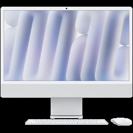 24-inch iMac with Retina 4.5K display: Apple M4 chip with 8‑core CPU and 8‑core GPU, 16GB, 256GB SSD - Silver,Model A3247