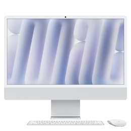 24-inch iMac with Retina 4.5K display: Apple M4 chip with 8‑core CPU and 8‑core GPU, 16GB, 256GB SSD - Silver,Model A3247