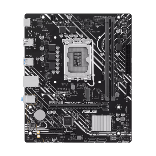 Материнская плата ASUS PRIME H610M-F D4 R2.0, LGA1700 2xDDR4 2xSATA3 1xM.2 1xHDMI mATX