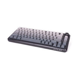 Клавиатура, Ajazz, AK820/MAX/Magnetic/Grey, AK820 Max, Игровая, Механическая, 75%, Magnetic Switches, Проводная, USB, Подсветка RGB, Анг/Рус, Серый
