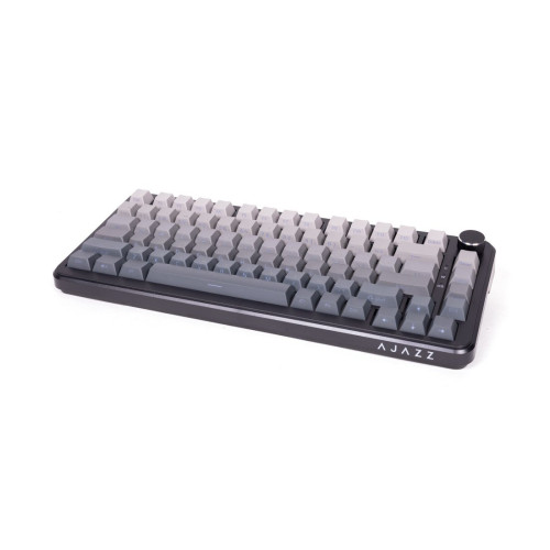 Клавиатура, Ajazz, AK820/MAX/Magnetic/Grey, AK820 Max, Игровая, Механическая, 75%, Magnetic Switches, Проводная, USB, Подсветка RGB, Анг/Рус, Серый